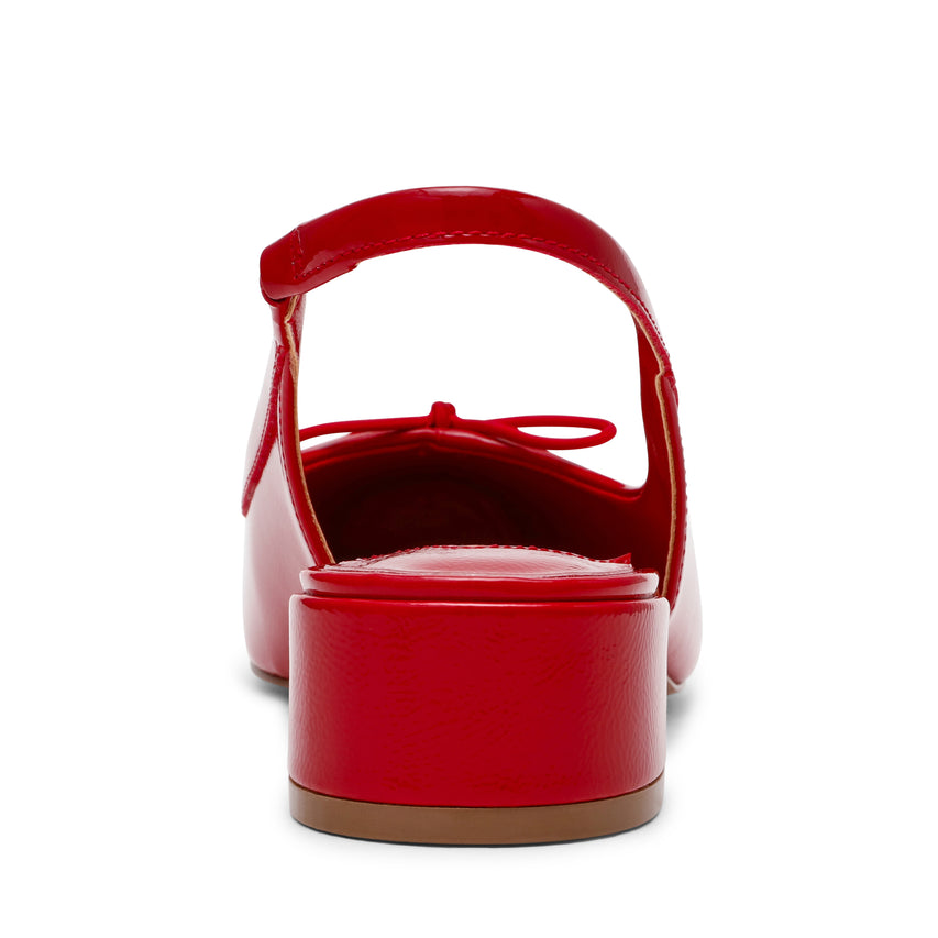 Loved Women's Red Crinkle Patent Heeled Sandals RED CRINKLE PAT - view 3