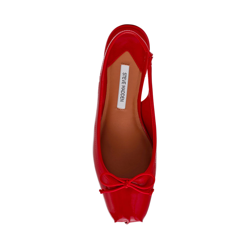 Loved Women's Red Crinkle Patent Heeled Sandals RED CRINKLE PAT - view 6