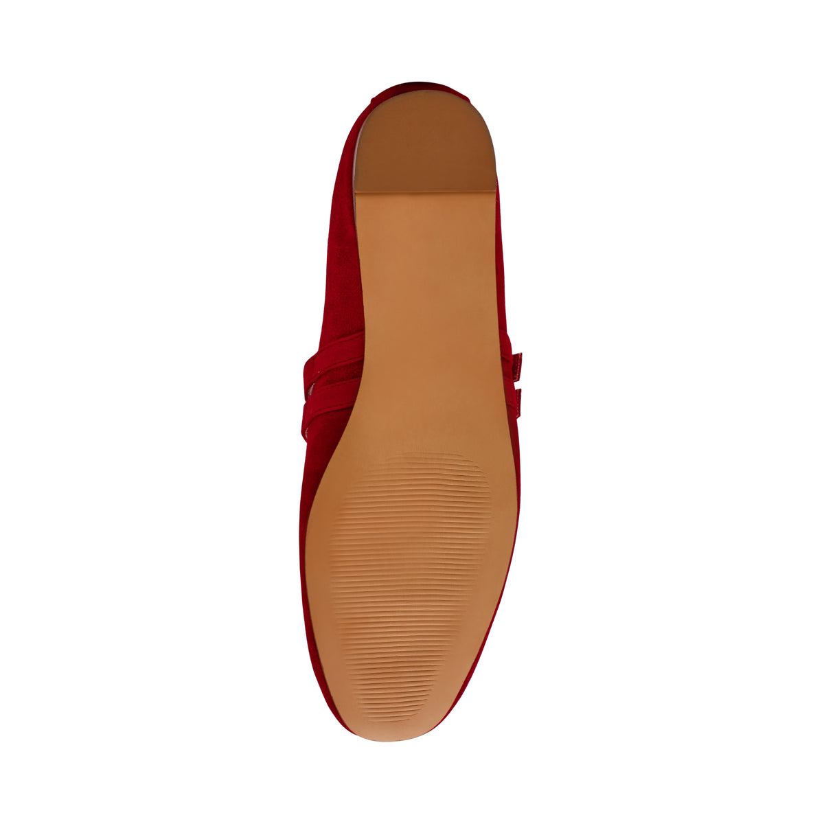 Lydia Red Suede Ballerinas - view 4
