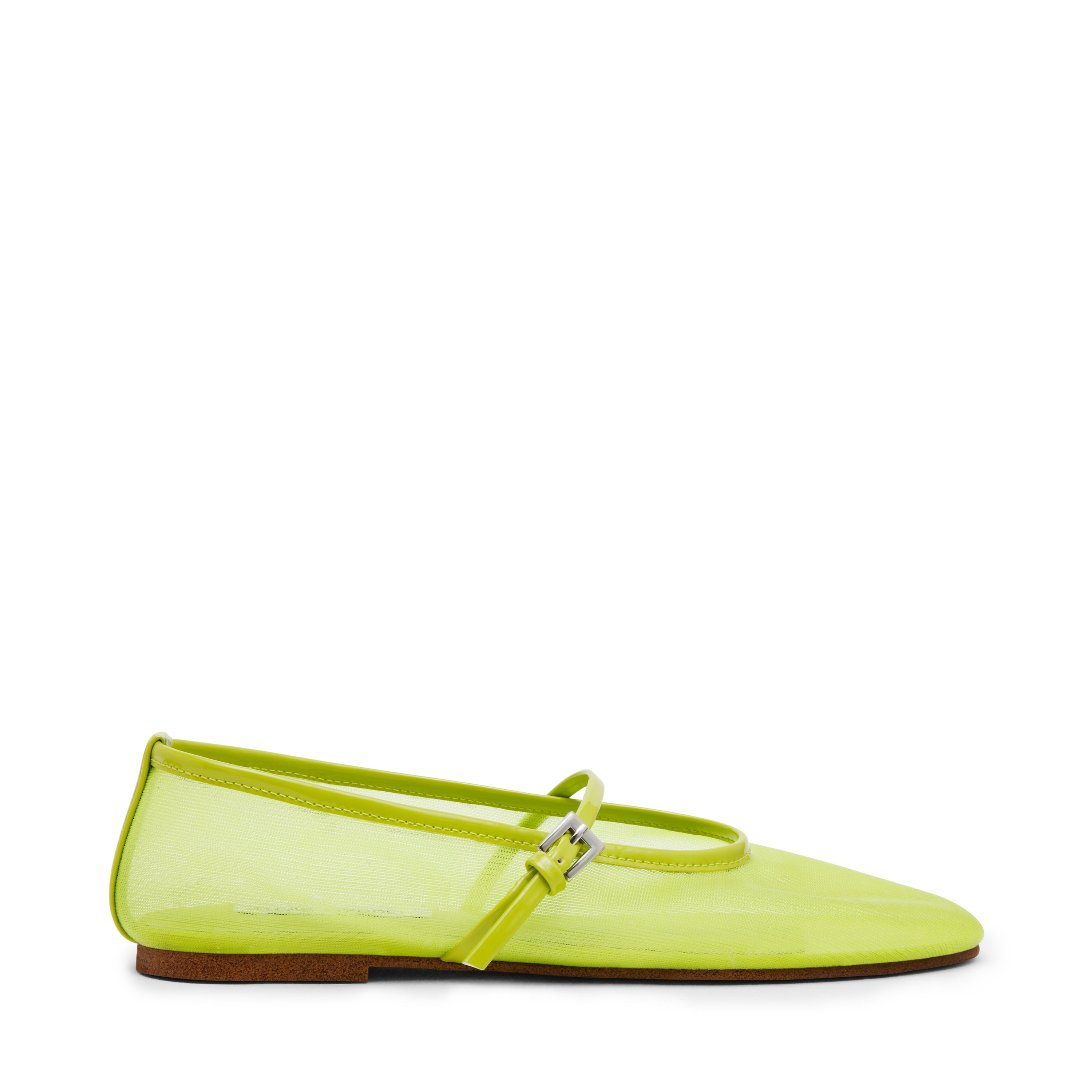 MASH LIME BALLET FLATS
