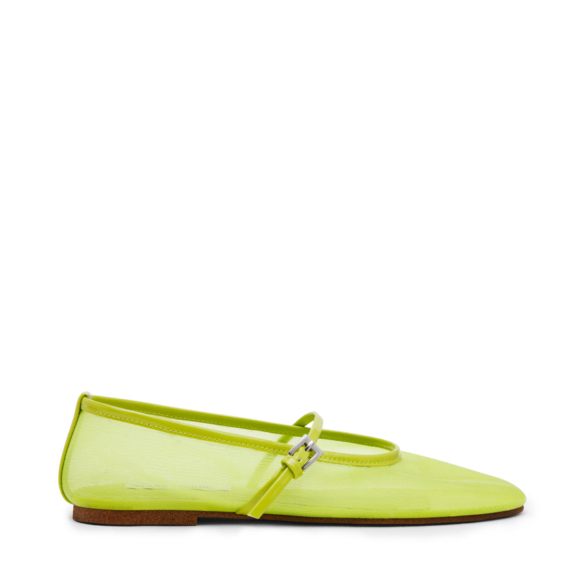 MASH LIME BALLET FLATS