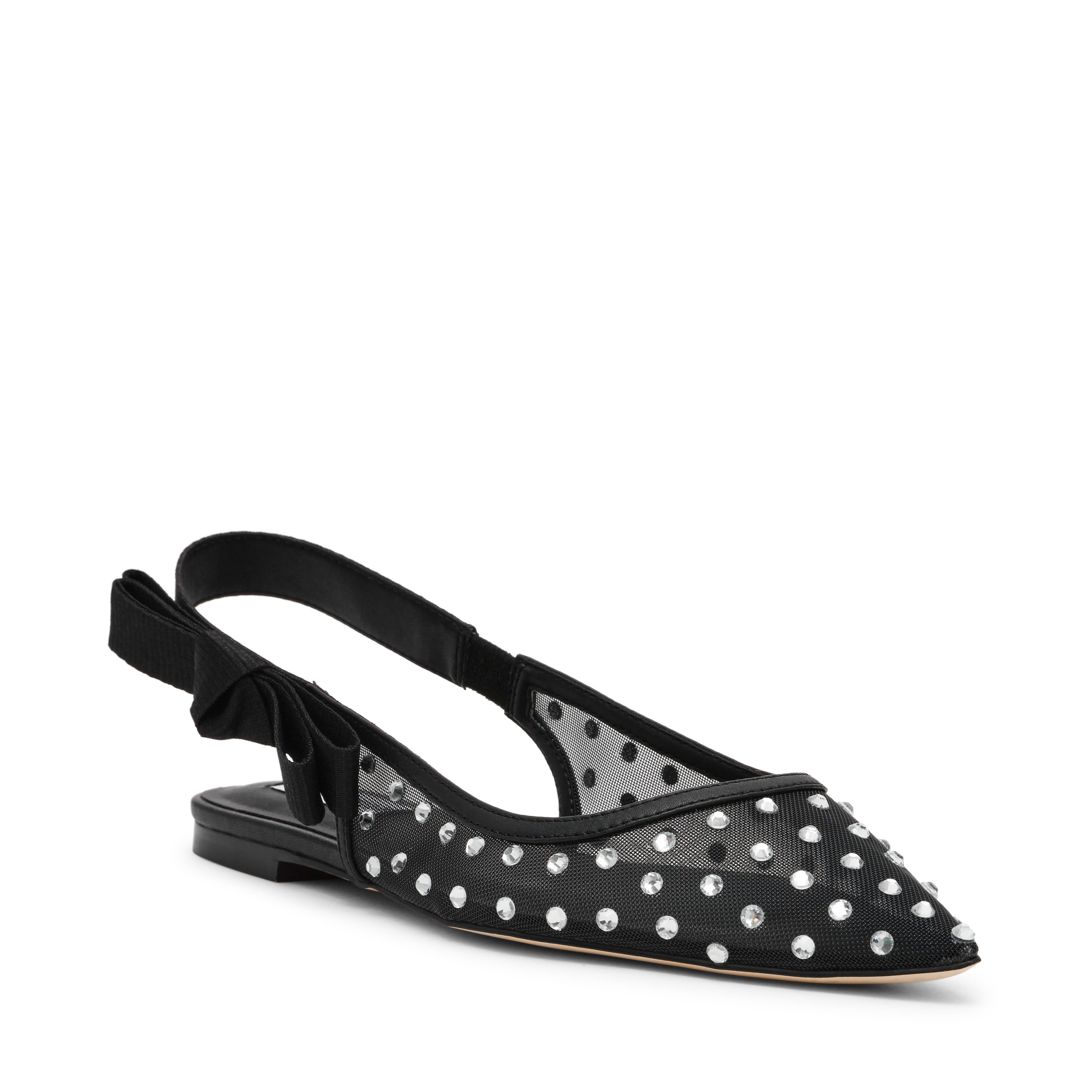 OLYVIA-R BLACK FLAT SANDALS