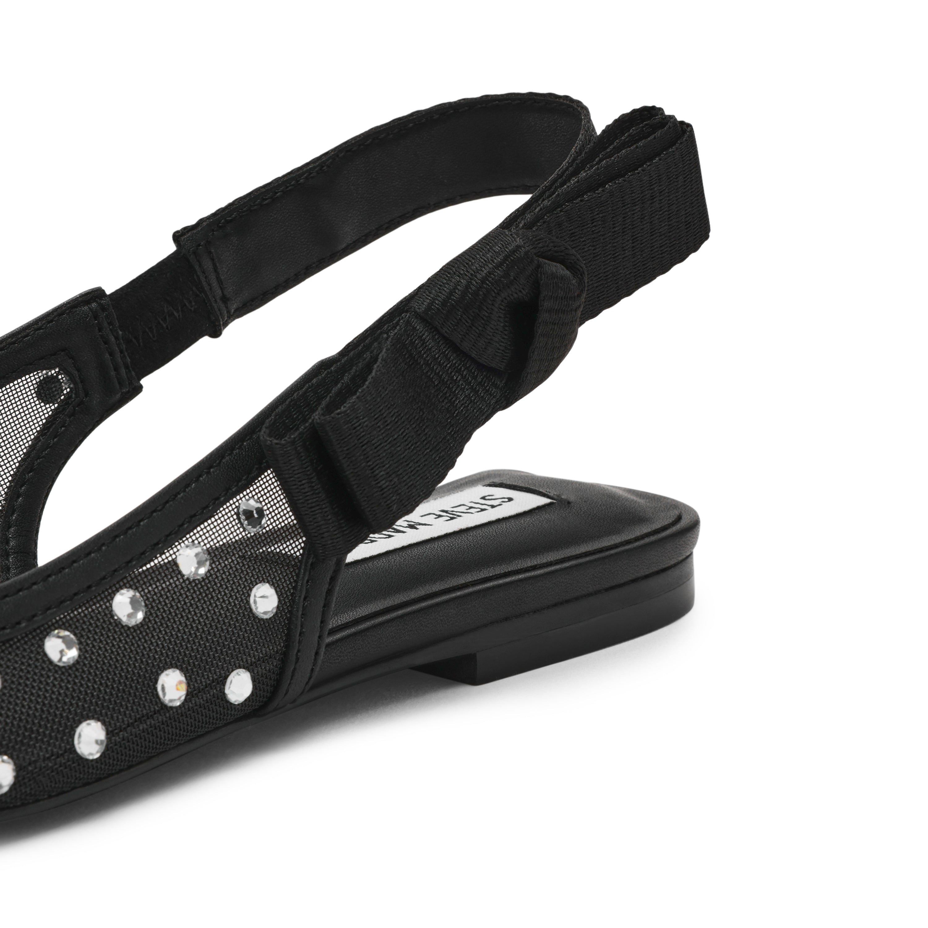 OLYVIA-R BLACK FLAT SANDALS