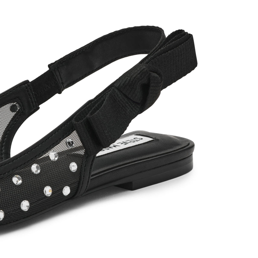 OLYVIA-R BLACK FLAT SANDALS