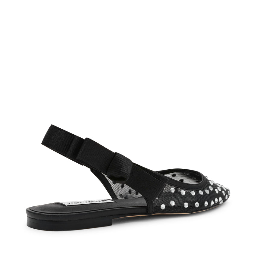 OLYVIA-R BLACK FLAT SANDALS