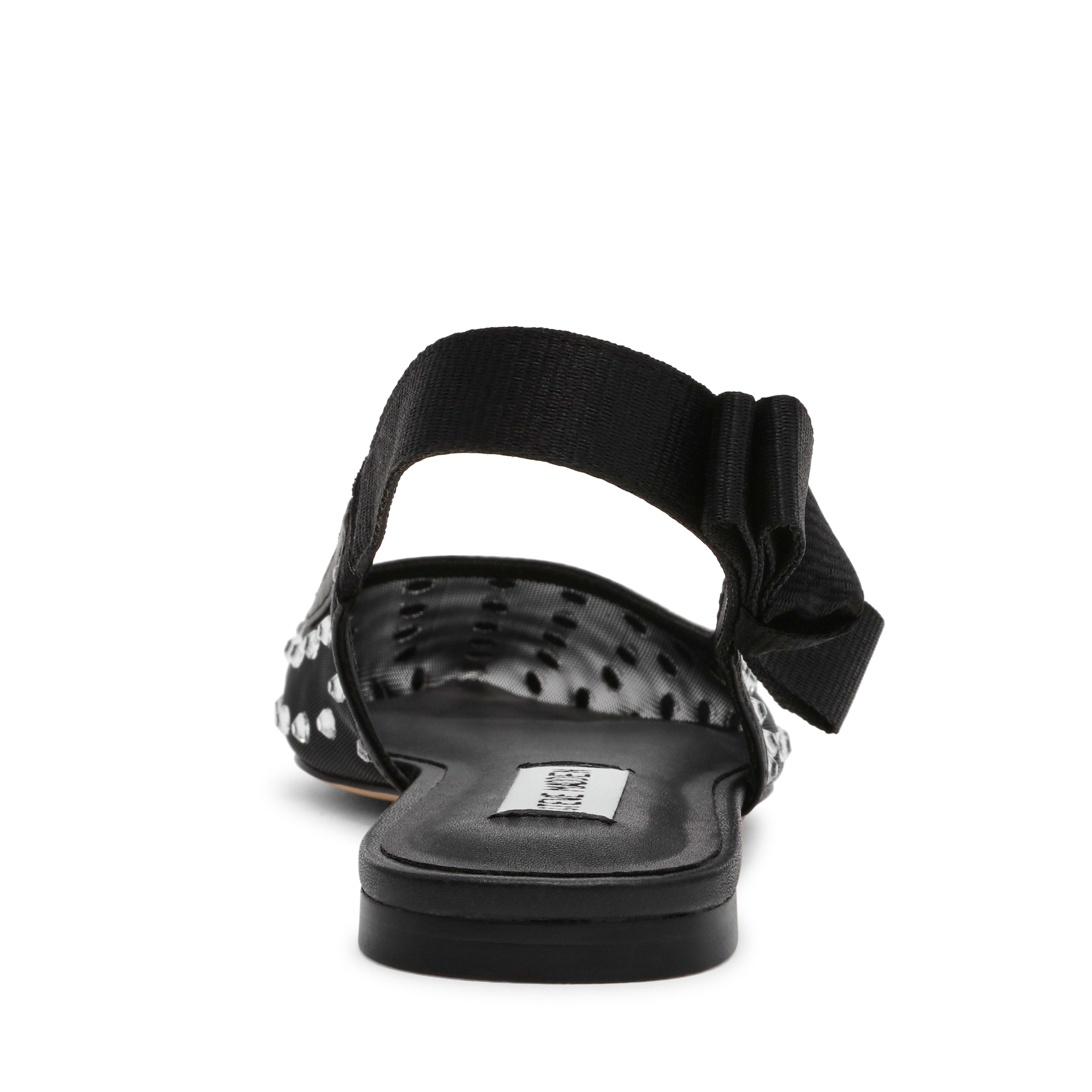 OLYVIA-R BLACK FLAT SANDALS