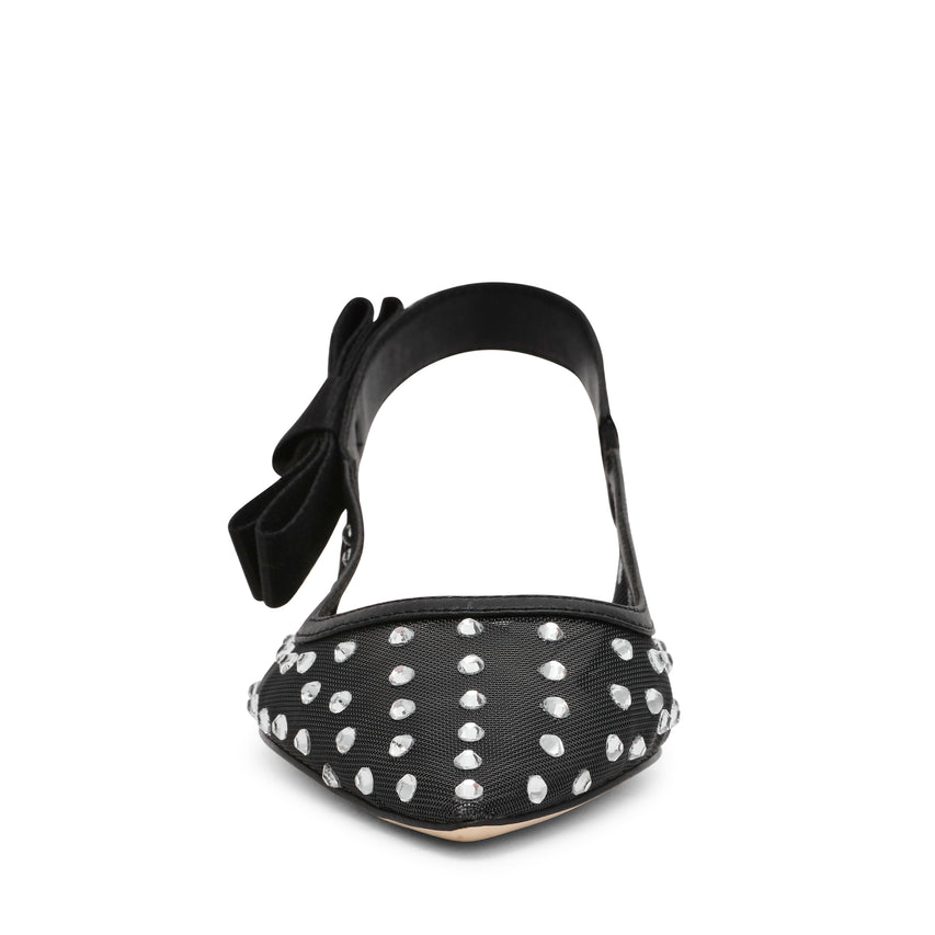 OLYVIA-R BLACK FLAT SANDALS