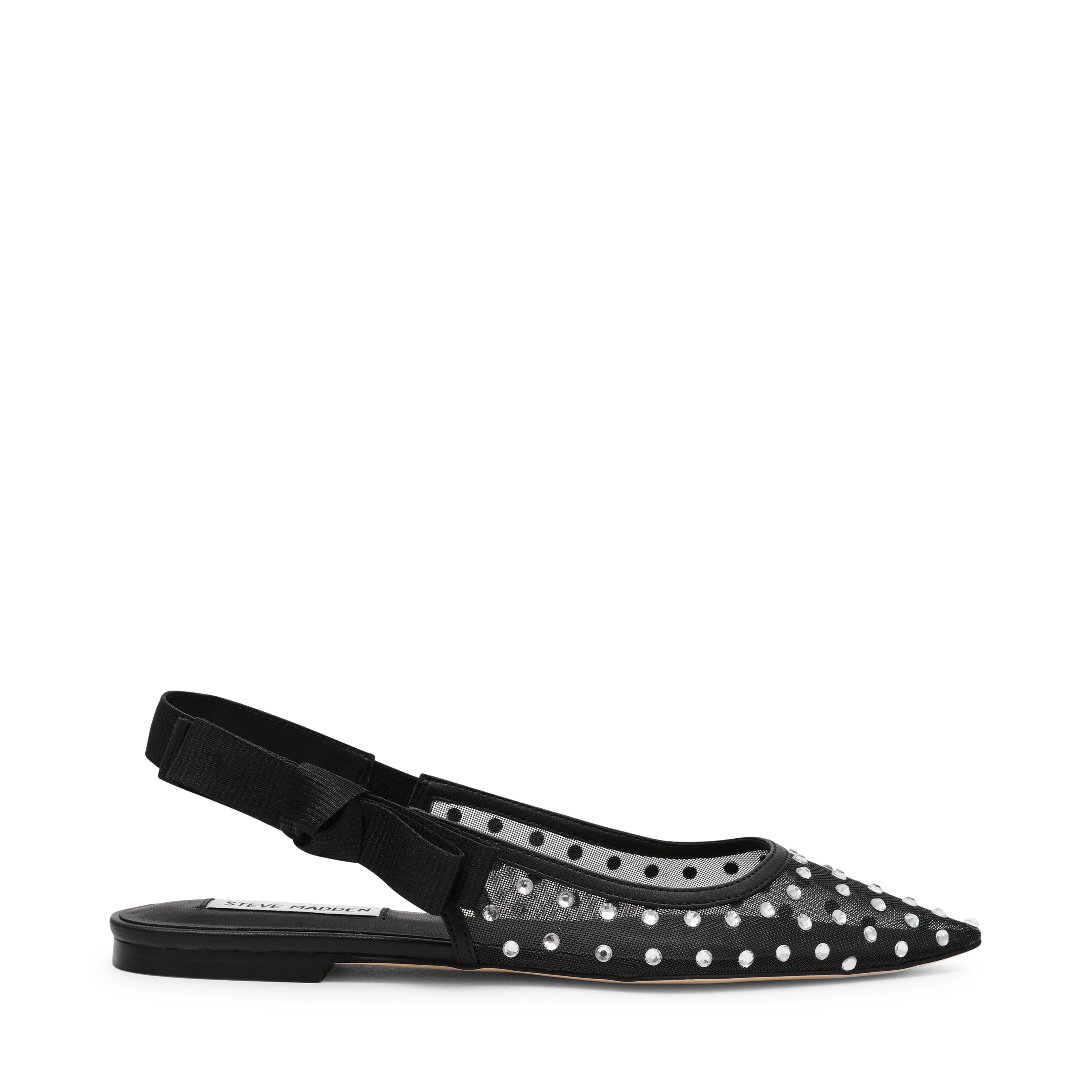 OLYVIA-R BLACK FLAT SANDALS