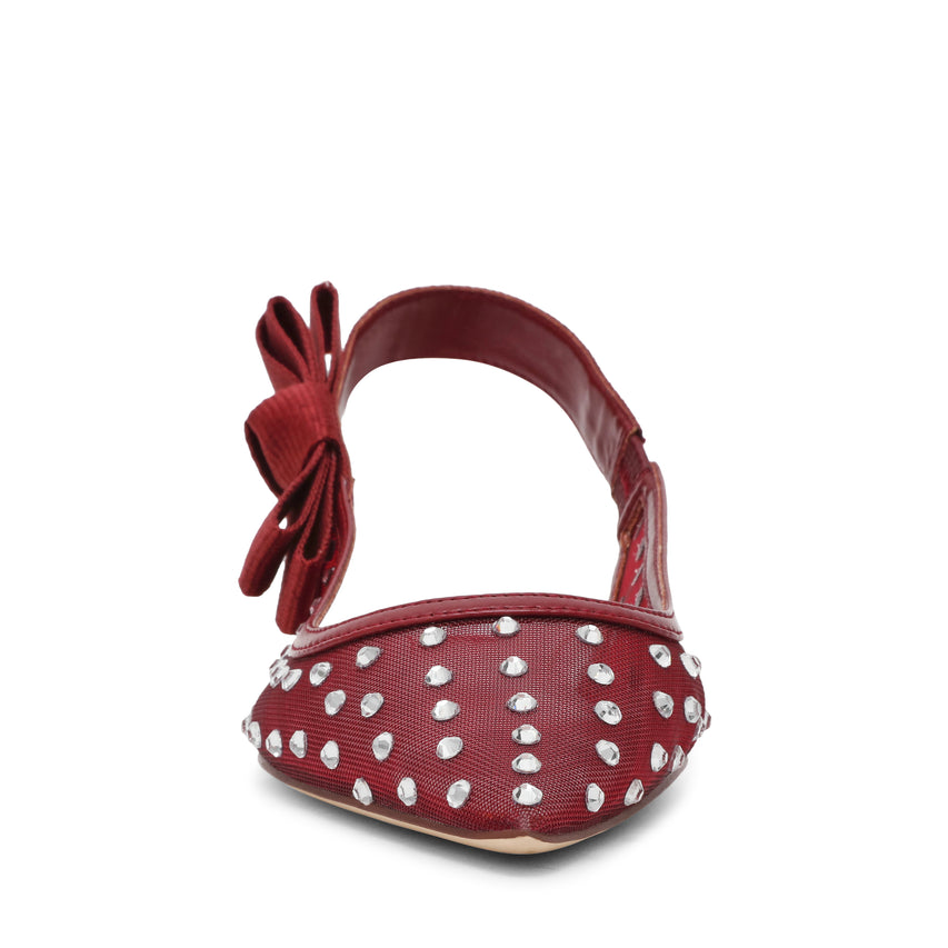 Olyvia-R Women's Cherry Red Flat Sandals