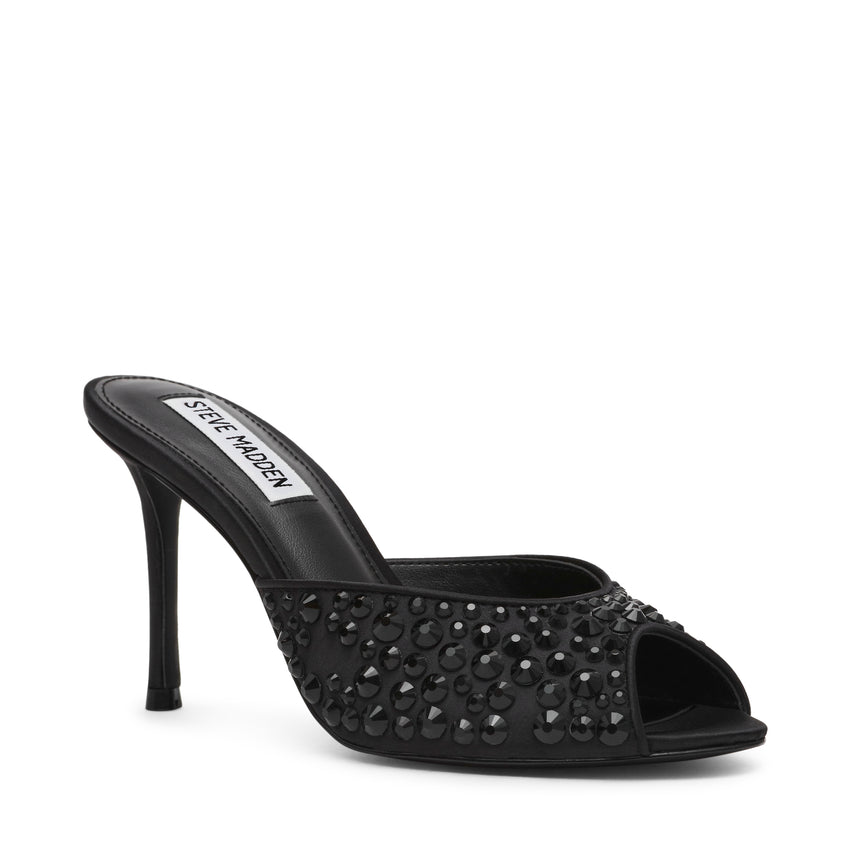 Rollout-R Women's Black Heeled Sandals