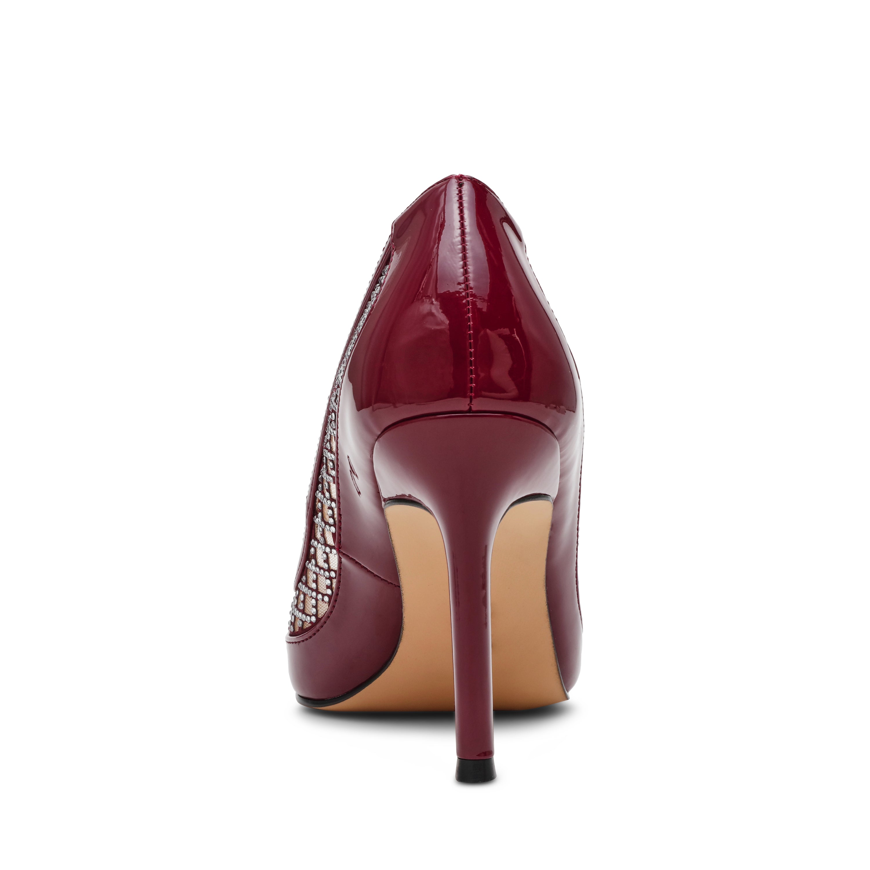 Saxxon Dark Cherry Patent Women's Heeled Sandals - view 5