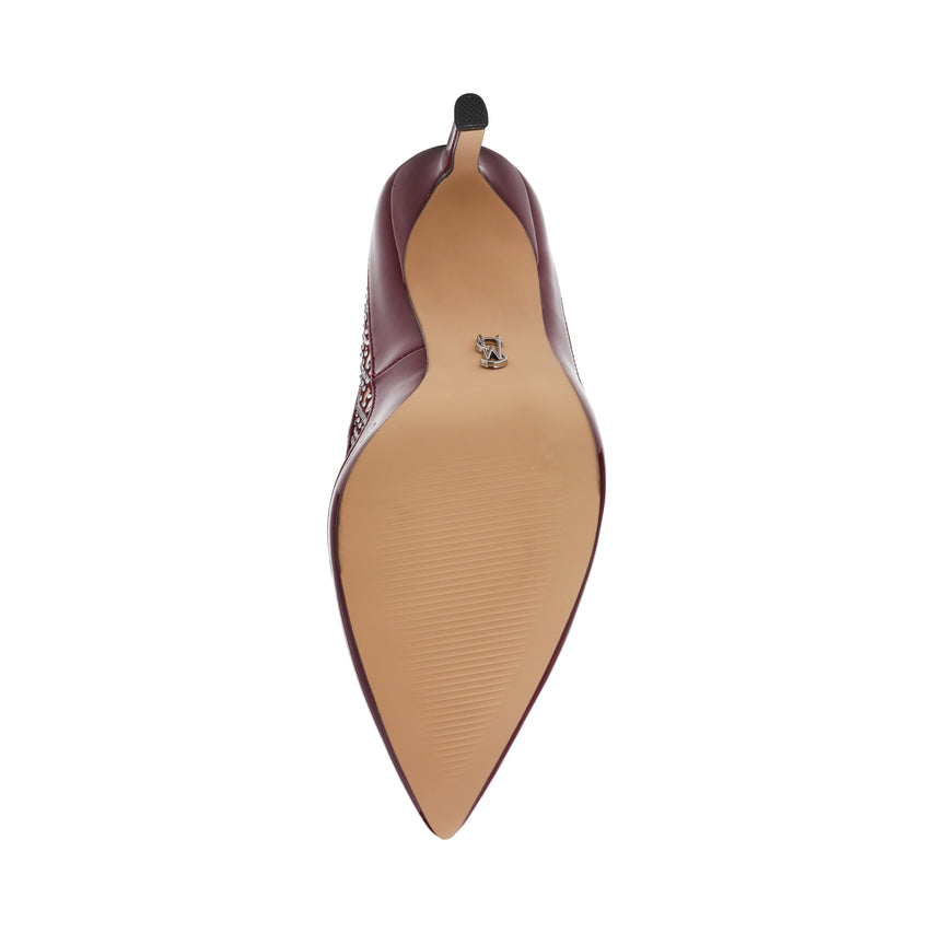 Saxxon Dark Cherry Patent Women's Heeled Sandals - view 7