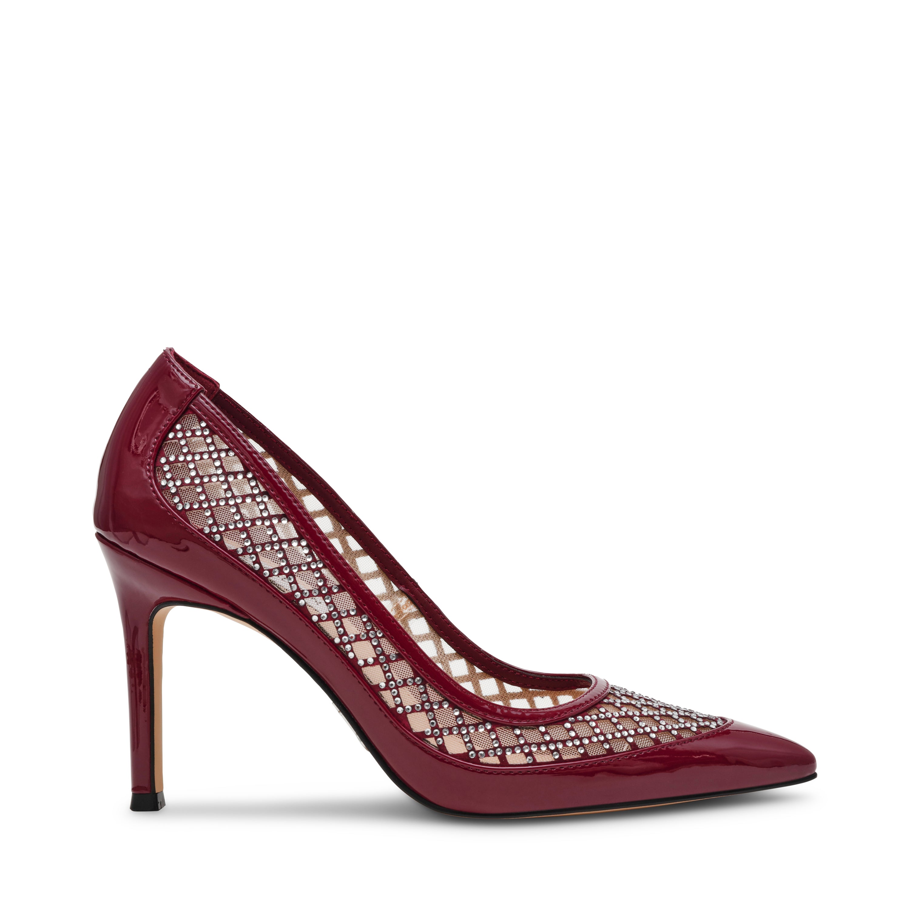 Saxxon Dark Cherry Patent Women's Heeled Sandals - view 3