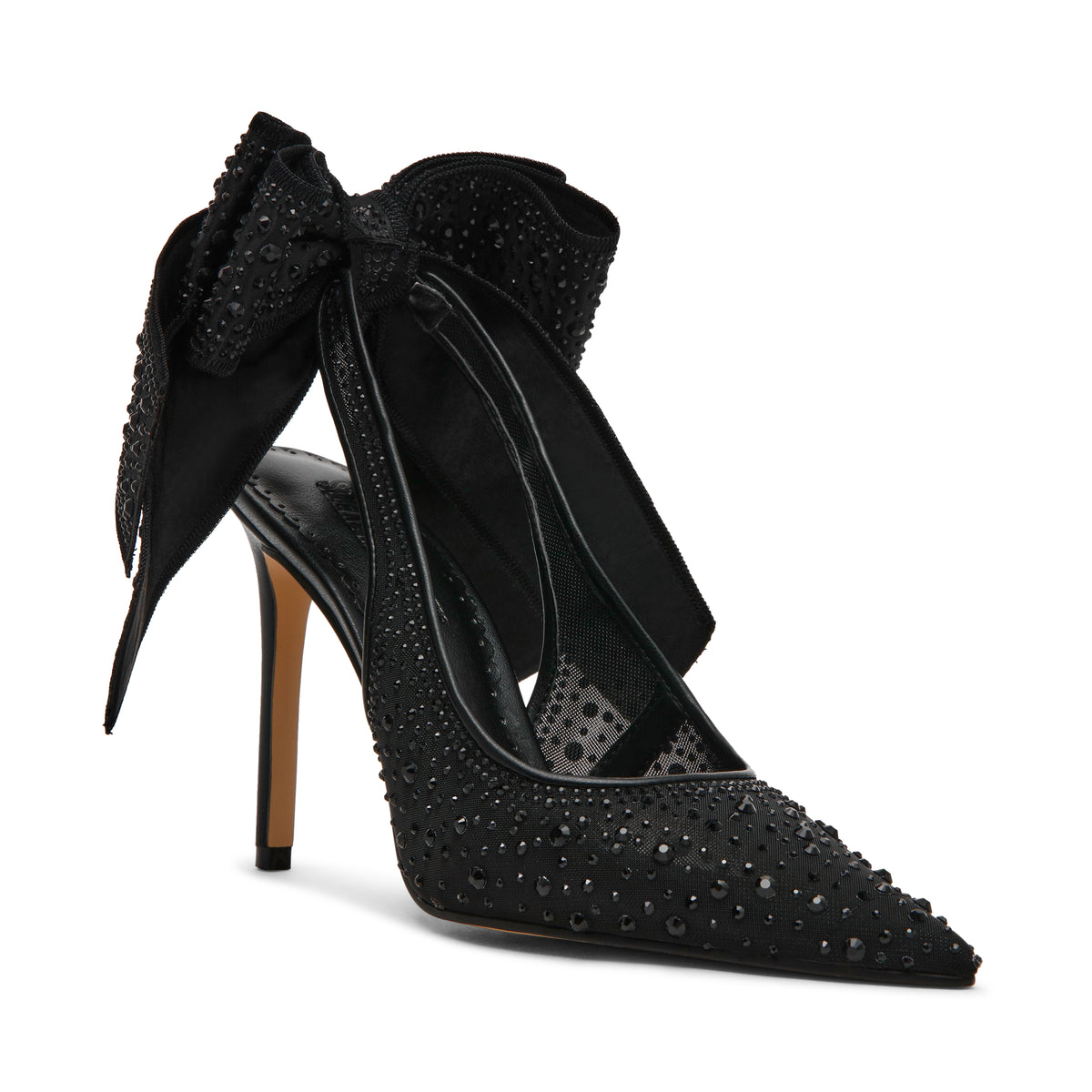 Steve Madden Teacup-mr Women's Black Pumps - front three-quarter view
