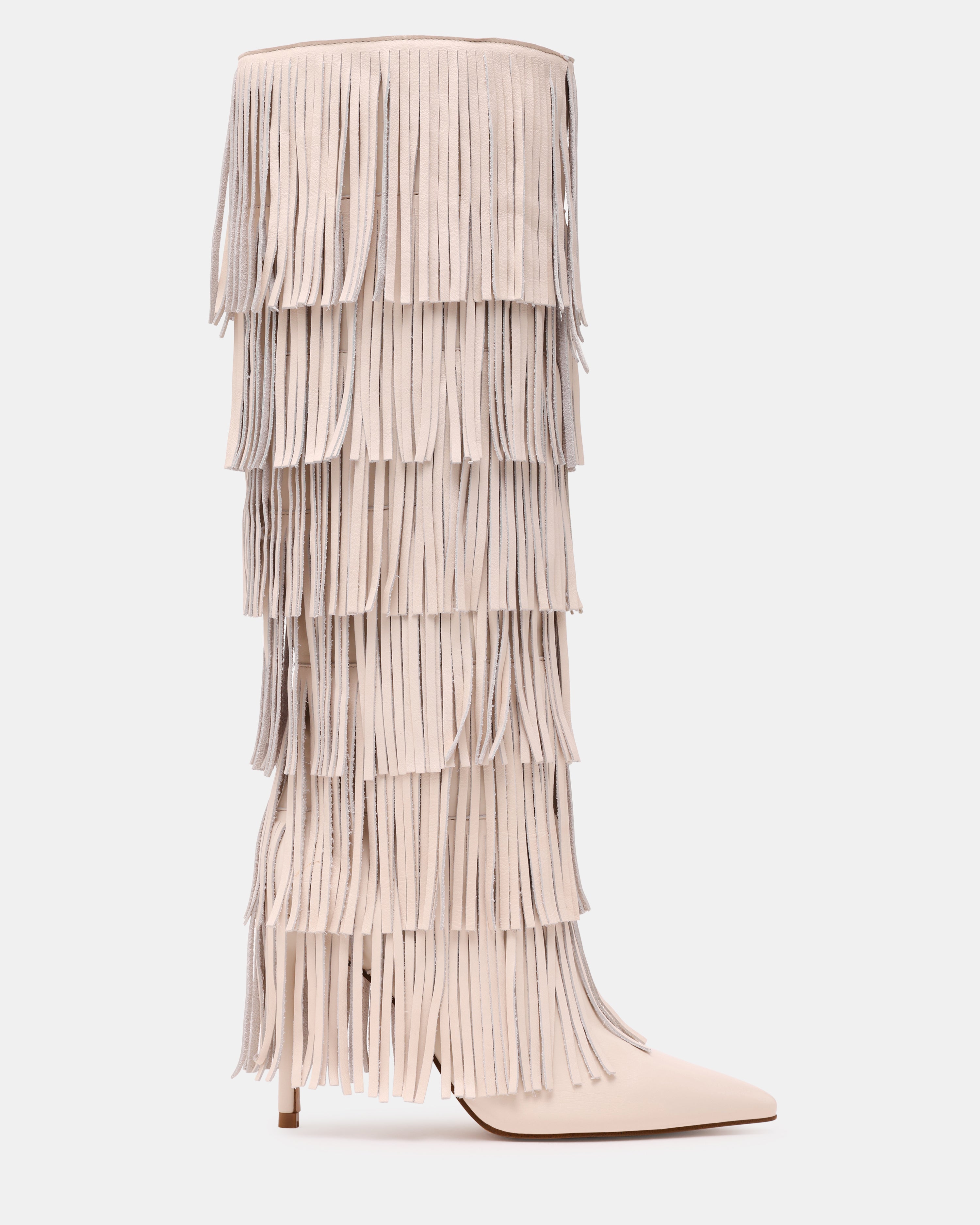 Wanderlust Women's Cream Mid High Boots