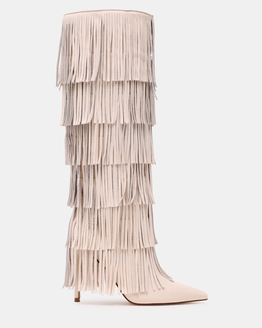 Wanderlust Women's Cream Mid High Boots