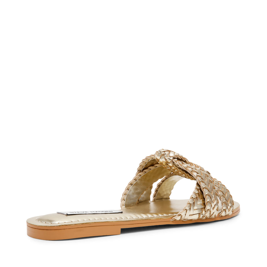 Zing Gold Flats Sandals - view 2