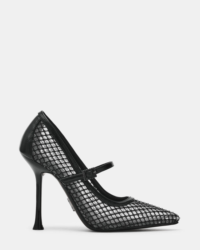Steve Madden Stirring Women's Black Pumps - side profile