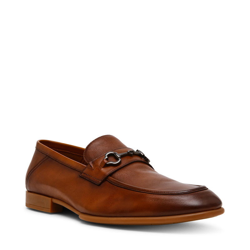 Steve Madden Swazzey Men's Tan Lace-Up Shoes - front three-quarter view