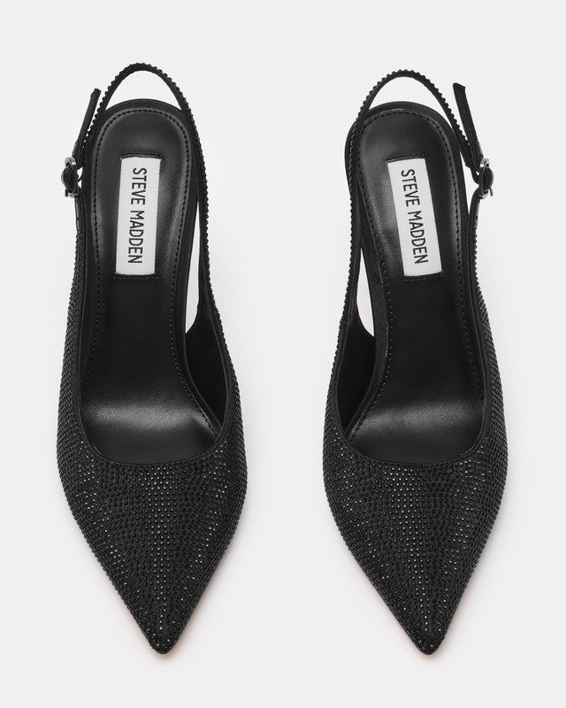 Steve Madden Tremble Women's Black Pumps - top view