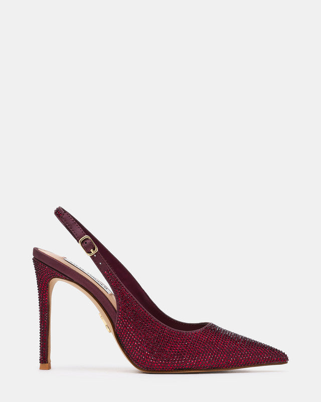 Steve Madden Tremble Women's Wine Pumps - pair rear three-quarter view