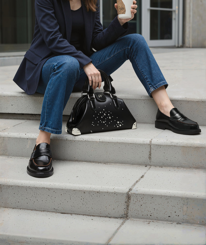 Noordin Men's Black Loafers