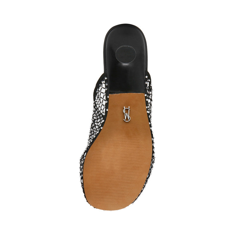 Steve Madden X-ray Women's Black Mules - outsole view