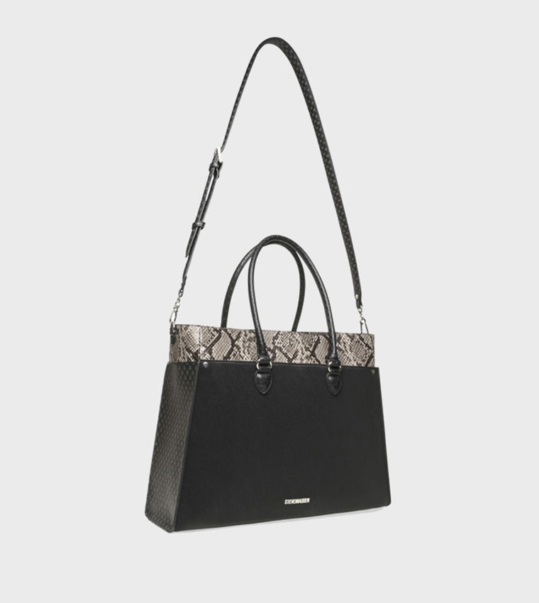 Bmario-M Black & Silver Women's Tote Bag - view 4