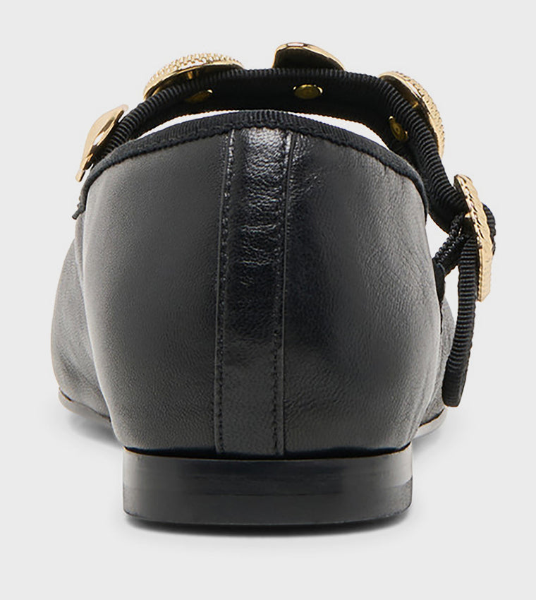 Relan Black Women's Mary Jane Ballet Flats - view 3