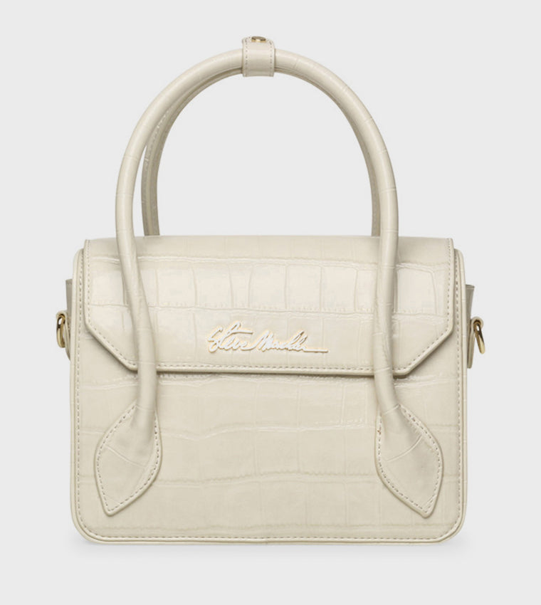 Bhex-c White/Gold Women's Satchel Bag