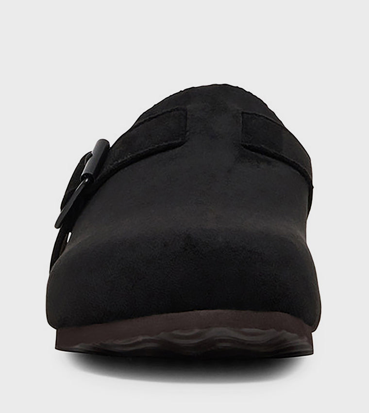 Mclog Black Suede Men's Comfort Sandals - view 3