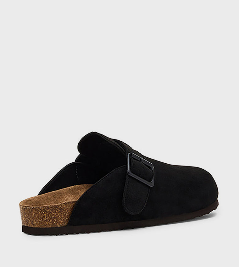 Mclog Black Suede Men's Comfort Sandals - view 4
