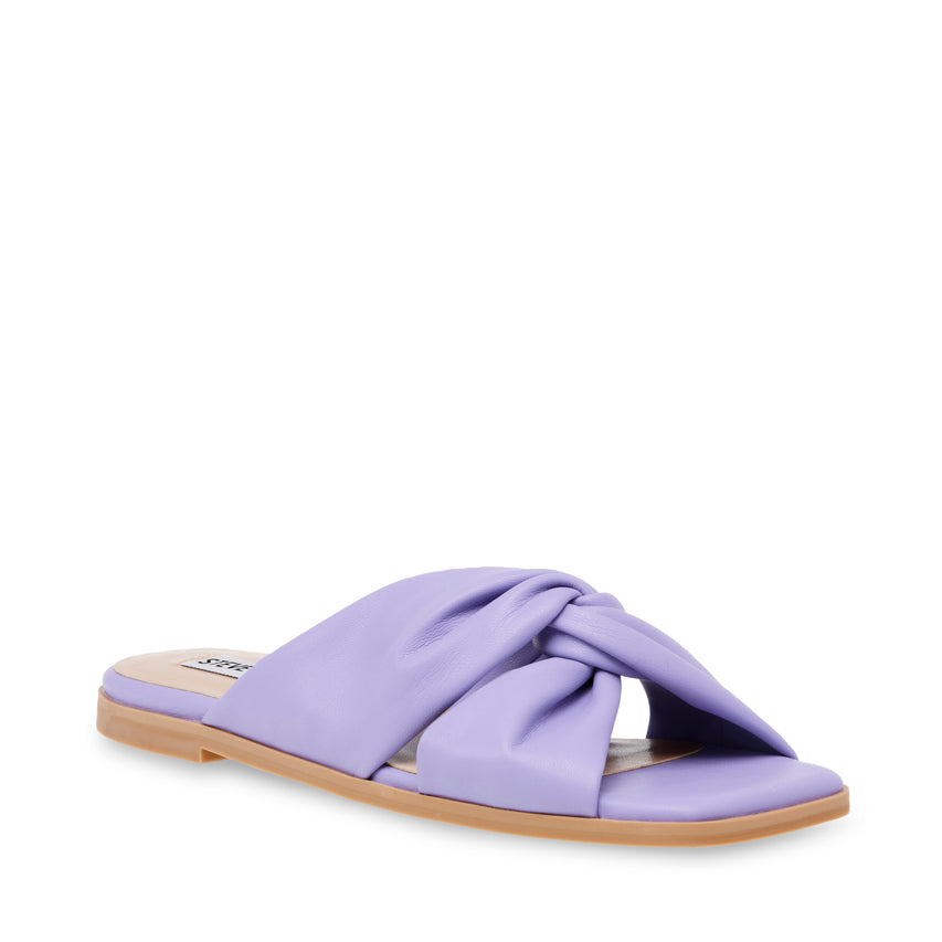 HOORAY LAVENDER BLOOMS FLAT SANDALS