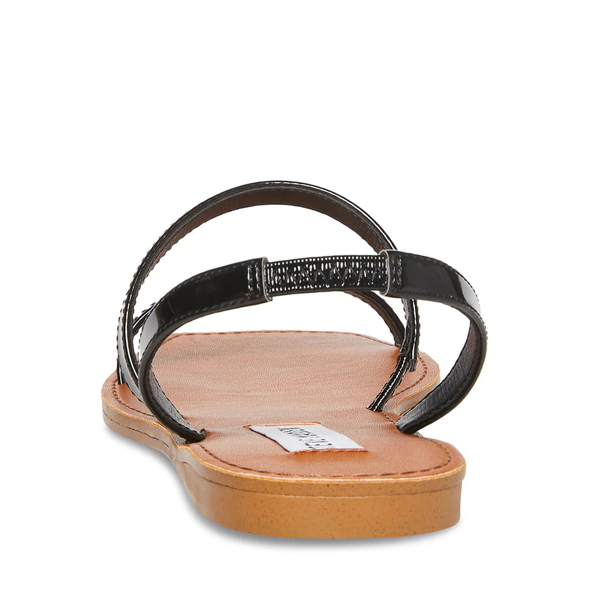 Direct Women's Black Patent Flat Sandals - view 5
