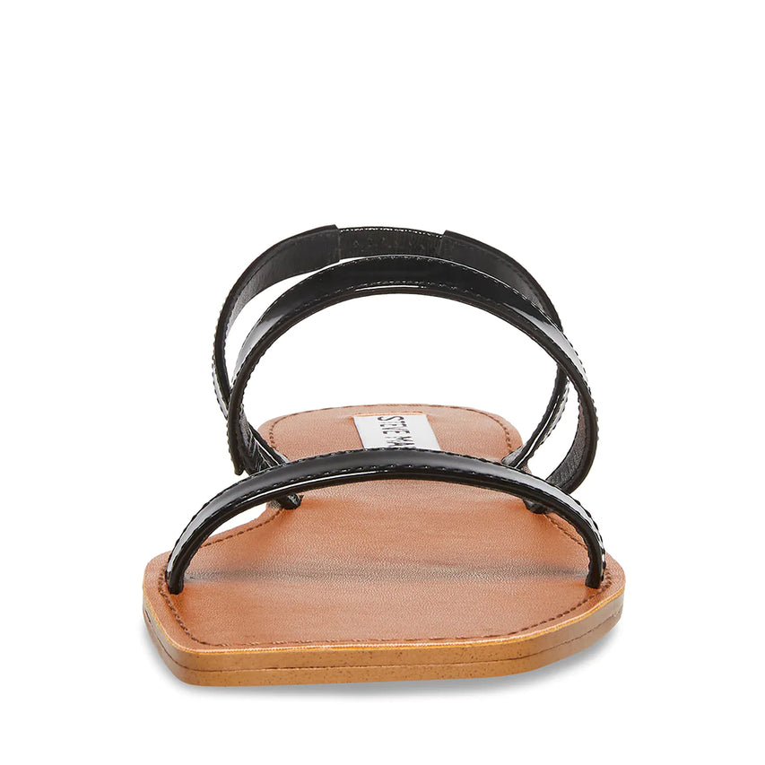 Direct Women's Black Patent Flat Sandals - view 3